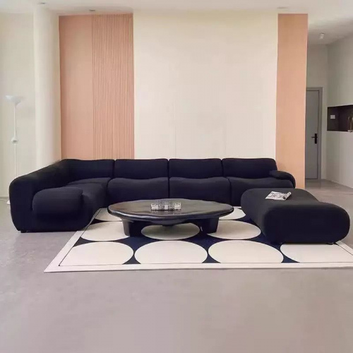 L-Shape Couch Black suite